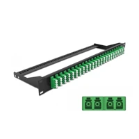 Patch Panel, Rack montierbar, LC Quad SM x24 -