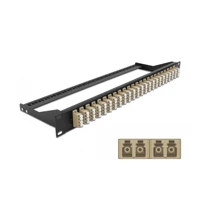 Patch Panel, Rack montierbar, LC Quad MM x24 -