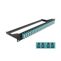 Patch Panel, Rack montierbar, LC Quad MM x24 -