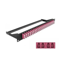 Patch Panel, Rack montierbar, LC Quad MM x24 -