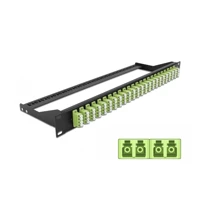 Patch Panel, Rack montierbar, LC Quad MM x24 -