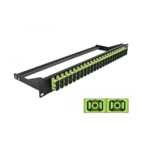 Patch Panel, Rack montierbar, SC Duplex MM X 24