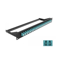 Patch Panel, Rack montierbar, LC Duplex MM X 24