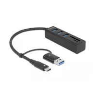 Hub, 3x USB 3.2 Gen 1 + 1x USB-C 3.2 Gen 1 -
