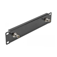 Patch Panel, Schrankmontage, BNC X 2, Schwarz -