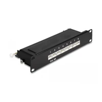 Patch Panel, Rack montierbar, CAT 6a, RJ-45 X