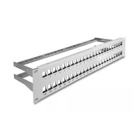 Patchpanel (Blindblech), mit Zugentlastungen -