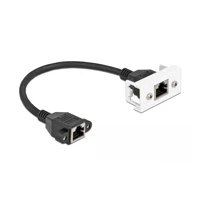 Netzwerkkabel, RJ-45 Buchse mit Muttern zu RJ-45 Buchse