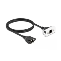 Netzwerkkabel, RJ-45 Buchse mit Muttern zu RJ-45 Buchse