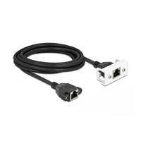Netzwerkkabel, RJ-45 Buchse mit Muttern zu RJ-45 Buchse