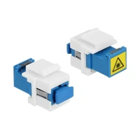 Modularer Einschub (Kopplung), SC SM, weiß, Blau