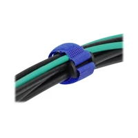 DeLock Klettverschluss-Cinchkabelbinder, 28cm, Blau