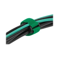 DeLock Klettverschluss-Cinchkabelbinder, 28cm, grün