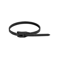 DeLock Kabelbinder, mit flachem Kopf, 28cm, Schwarz