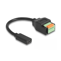 DeLock USB-Adapterkabel, 24 pin USB-C Buchse zu 5-poliger