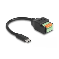 DeLock USB-Adapterkabel, 24 pin USB-C Stecker zu 4-poliger