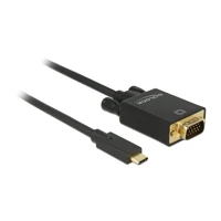 Kabel USB Typ-C auf VGA (D-Sub) 3m Schwarz