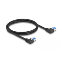 Patch-Kabel, RJ-45 Stecker links gewinkelt zu RJ-45