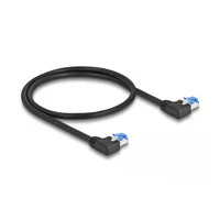 Patch-Kabel, RJ-45 Stecker links gewinkelt zu RJ-45