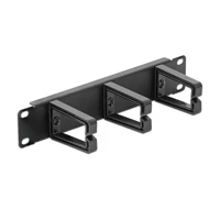 Kabelmanagement, 25,4cm, Schwarz, RAL 9005 -