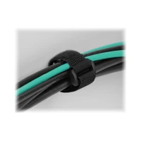 Klettverschluss-Cinchkabelbinder, 19cm, Schwarz