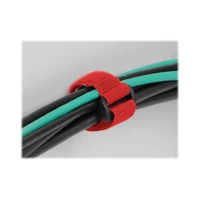 DeLock Klettverschluss-Cinchkabelbinder, 28cm, Rot