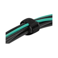 Klettverschluss-Cinchkabelbinder, 28cm, Schwarz
