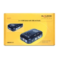 VGA KVM Switch mit USB and Audio -