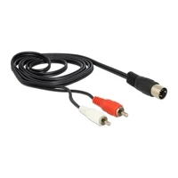 84734 1,5m 5pin DIN 2xRCA Schwarz Audiokabel