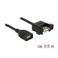 USB-Kabel, USB Buchse bis USB Buchse Paneel montierbar