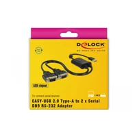 USB 2.0 to 2x serial RS-232, Serieller Adapter -