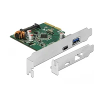 DeLock USB-Adapter, PCIe 3.0 x4 Low-Profile, USB-C 3.1