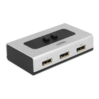 Video/Audio-Schalter, 2x DisplayPort, Desktop