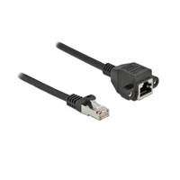 DeLock Netzwerkverlängerungskabel, 50cm, Schwarz 86999