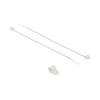 Kabelbinder-Kit, 25cm, weiß