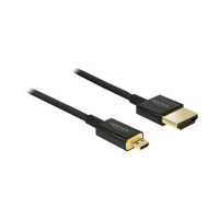 DeLock Slim Premium, HDMI-Kabel mit Ethernet, 19 pin micro