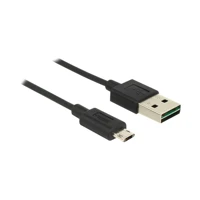DeLock EASY-USB, USB-Kabel, Micro-USB Typ B Stecker bis USB