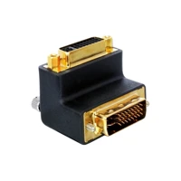 DeLock DVI-Gender Changer, DVI-I Stecker zu DVI-I Buchse, 90°