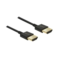 DeLock Slim Premium, HDMI-Kabel mit Ethernet, HDMI Stecker