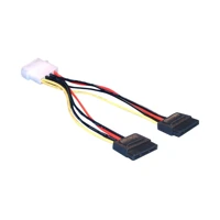 Y-Stromkabel 4pol Molex (w) -> 2x SATA (m), 10cm