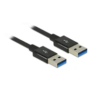 Kabel USB A auf USB A 1m Schwarz