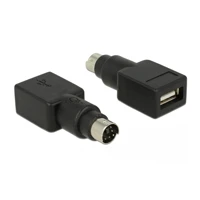 Tastatur- / Maus-Adapter, PS/2 Stecker bis USB Buchse -