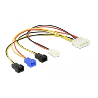 Molex4 pin > 4x2 pin fan (12V / 7V / 5 V) -