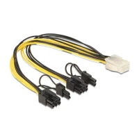 Stromkabel, 8-poliger PCIe Power (6+2) Stecker bis