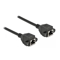 DeLock Netzwerkkabel, 5m, S/FTP, CAT 6a, Schwarz 87012