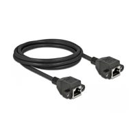 Netzwerkkabel, RJ-45 Buchse mit Muttern zu RJ-45 Buchse
