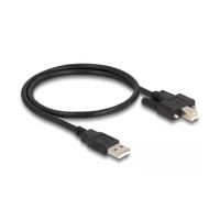 USB-Kabel, USB Stecker zu USB Typ B Stecker schraubbar -