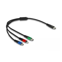3 in 1, Kabel nur zum Laden, 24 pin USB-C