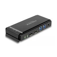 DeLock KVM-/Audio-/USB-Switch, DisplayPort 1.4 KVM