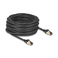 RJ45 Netzwerkkabel Cat.6A Stecker zu S/FTP Schwarz